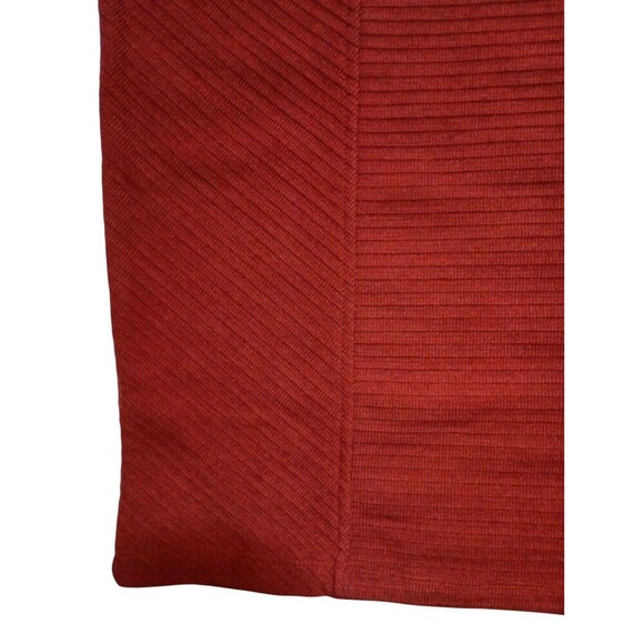 *2/$25* Band of the Free Womens Skirt Medium Orange Knit Ribbed Midi Side Slit - Picture 2 of 6